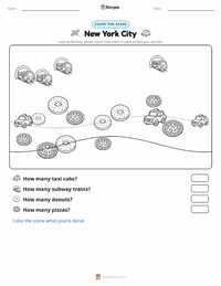 New York City printable worksheet preview