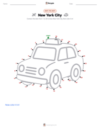 New York City printable worksheet preview