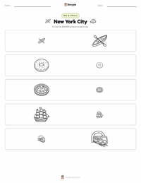 New York City printable worksheet preview