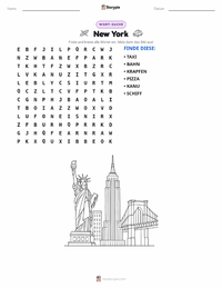 New York City druckbare Arbeitsblatt Vorschau
