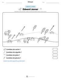 Aperçu de la feuille de travail imprimable Edward Jenner