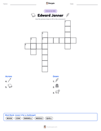 Edward Jenner printable worksheet preview