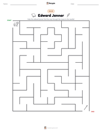 Edward Jenner printable worksheet preview