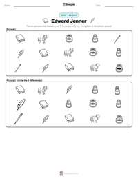Edward Jenner printable worksheet preview