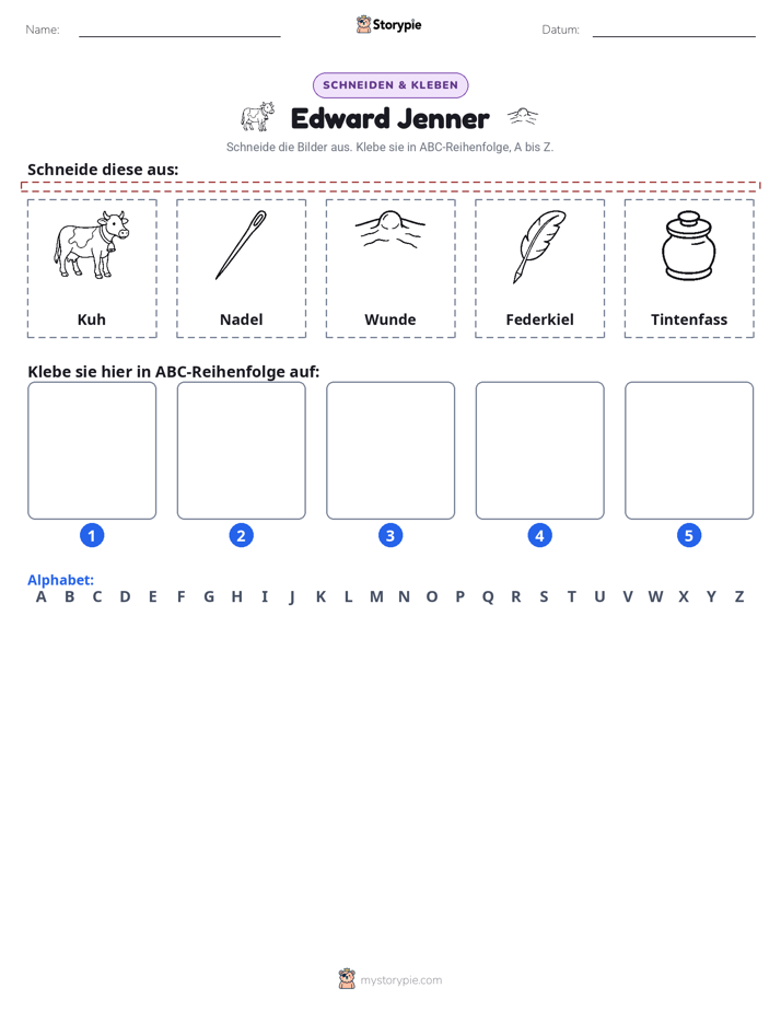 Schneiden & Einfügen Alphabet
