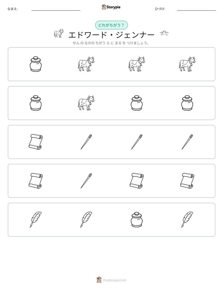 異なるものを見つけよう