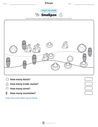 Smallpox printable worksheet preview