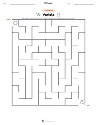 Aperçu de la feuille de travail imprimable Variole