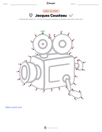 Jacques Cousteau druckbare Arbeitsblatt Vorschau