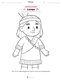 Anteprima della scheda stampabile di Lenape