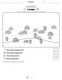 Lenape printable worksheet preview