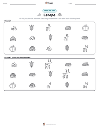 Lenape printable worksheet preview