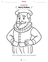 Henry Hudson printable worksheet preview