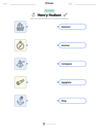 Henry Hudson printable worksheet preview
