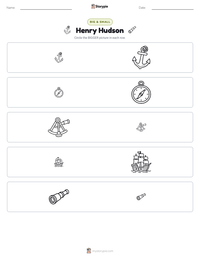 Henry Hudson printable worksheet preview