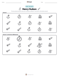 Henry Hudson printable worksheet preview