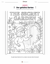 Der geheime Garten (Roman) Malvorlage für Kinder
