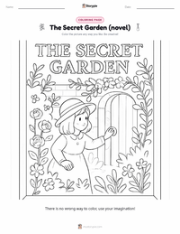 The Secret Garden (novel) printable worksheet preview