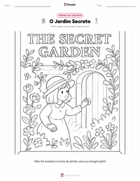 Página de colorir O Jardim Secreto (romance) para crianças