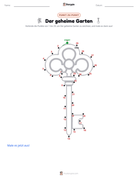 Der geheime Garten (Roman) druckbare Arbeitsblatt Vorschau