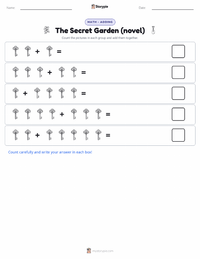 The Secret Garden (novel) printable worksheet preview