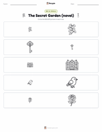 The Secret Garden (novel) printable worksheet preview