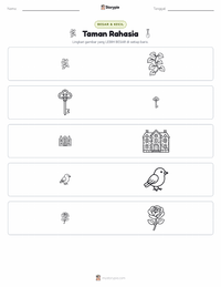 Prabaca lembar kerja cetak The Secret Garden (novel)