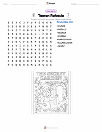 Prabaca lembar kerja cetak The Secret Garden (novel)