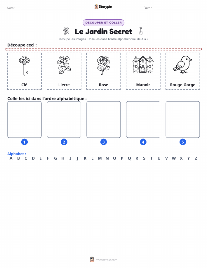 Découper & Coller l'Alphabet