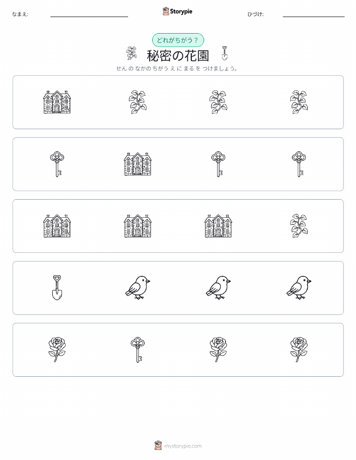 異なるものを見つけよう