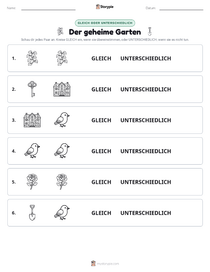 Gleich oder Anders