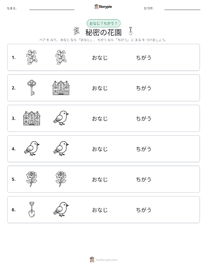 同じか違うか
