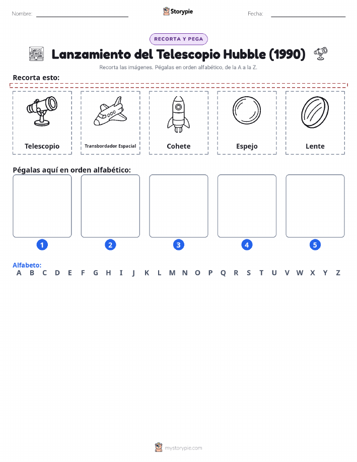 Cortar y Pegar el Alfabeto