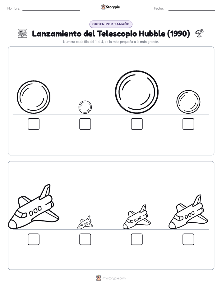 Orden de Tamaños