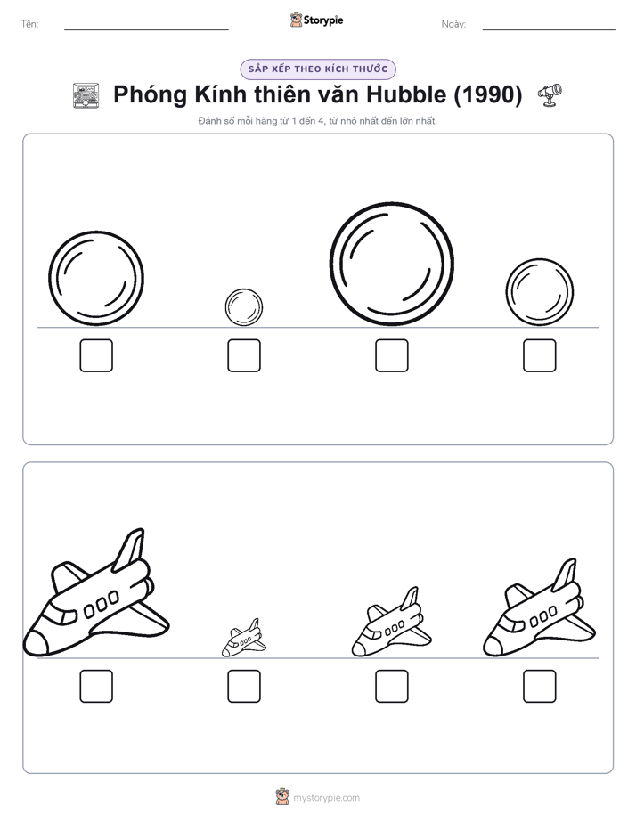Thứ Tự Kích Thước