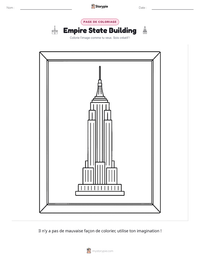 Aperçu de la feuille de travail imprimable Empire State Building