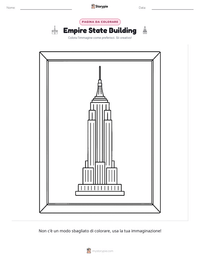 Anteprima della scheda stampabile di Empire State Building
