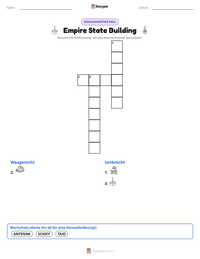 Empire State Building druckbare Arbeitsblatt Vorschau