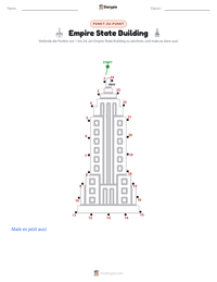 Empire State Building druckbare Arbeitsblatt Vorschau