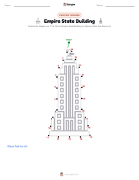 Empire State Building afdrukbare werkblad voorbeeld