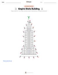 Podgląd drukowalnego arkusza ćwiczeń Empire State Building