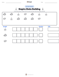 Empire State Building printable worksheet preview