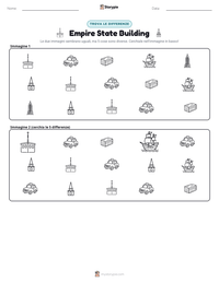 Anteprima della scheda stampabile di Empire State Building