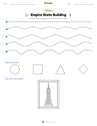 Anteprima della scheda stampabile di Empire State Building