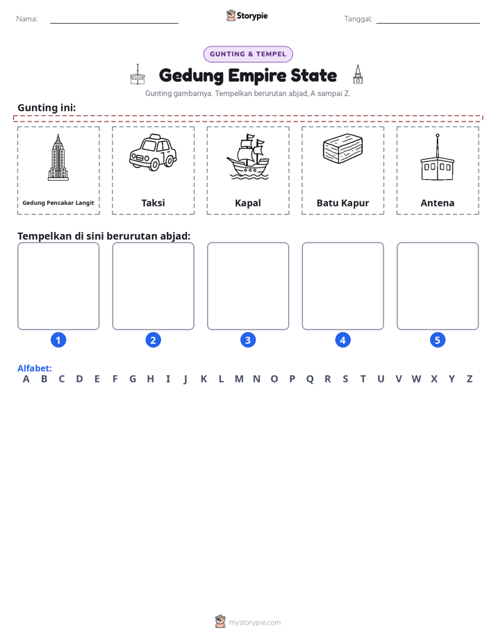 Potong & Tempel Huruf