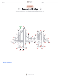 Brooklyn Bridge printable worksheet preview