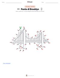 Anteprima della scheda stampabile di Ponte di Brooklyn