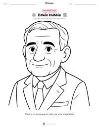 Edwin Hubble printable worksheet preview