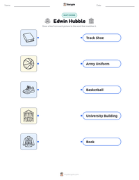 Edwin Hubble printable worksheet preview