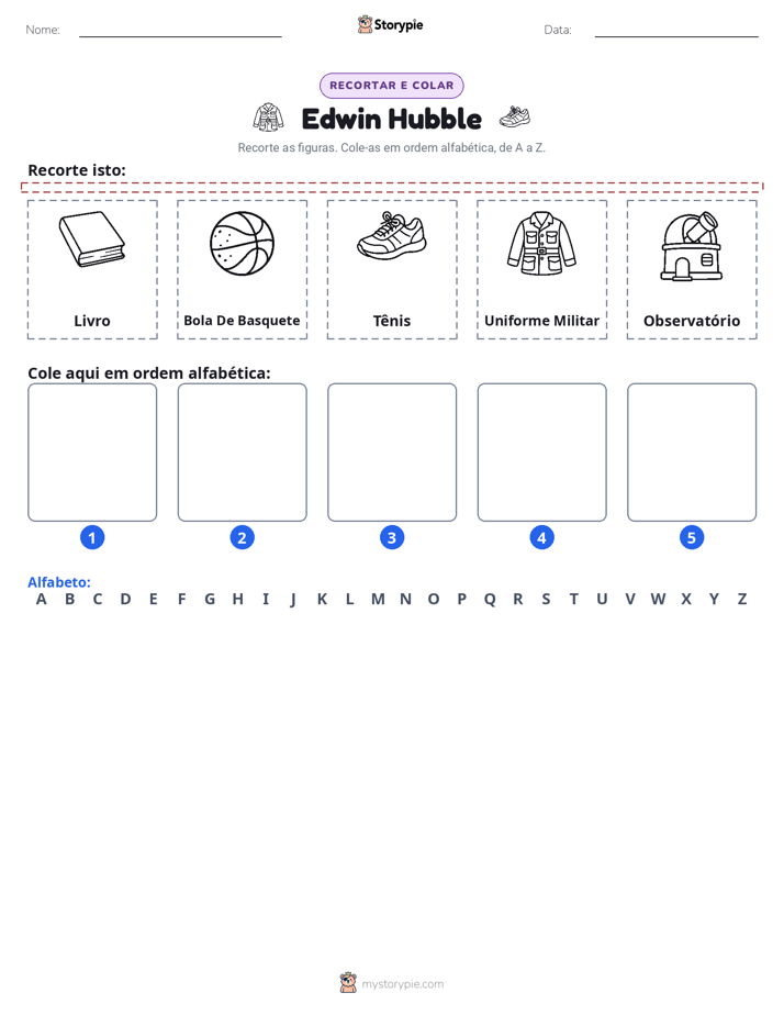 Recortar & Colar Alfabeto